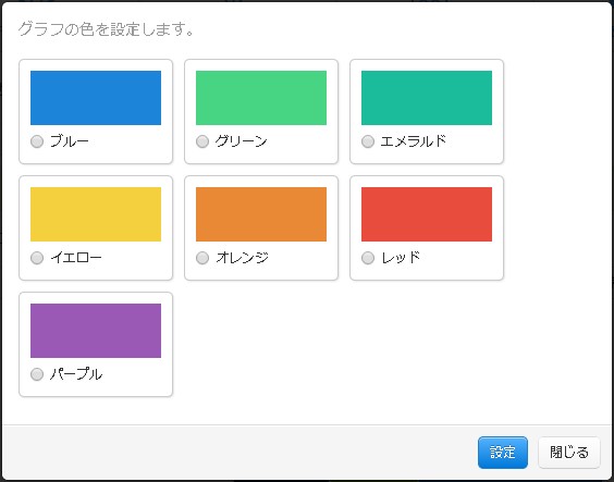 グラフ色指定用モーダル