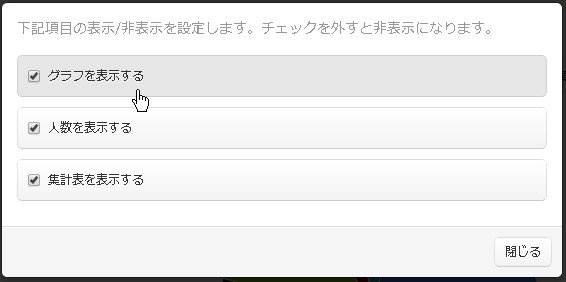 2.グラフの表示設定