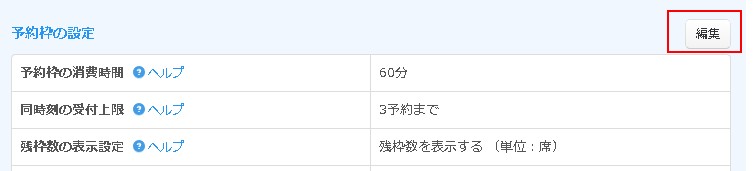 編集ボタンをクリックする