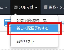 3.メルマガ新規配信登録へ